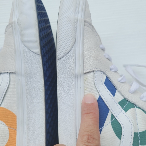 VANS Old Skool Route 66 rainbow sk8 high white sneakers - Picture 4 of 13